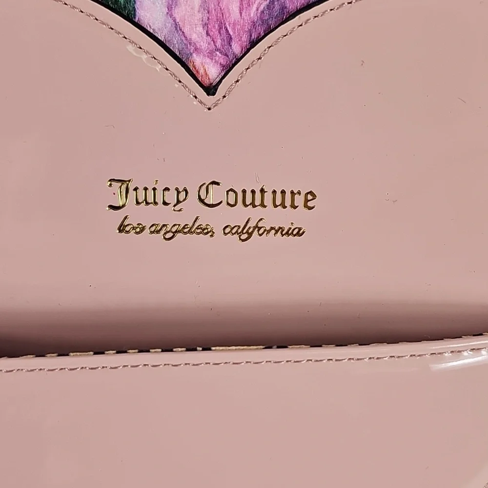 Juicy Couture Floral Mini Backpack with Pink Heart Pocket - Picture 2 of 8